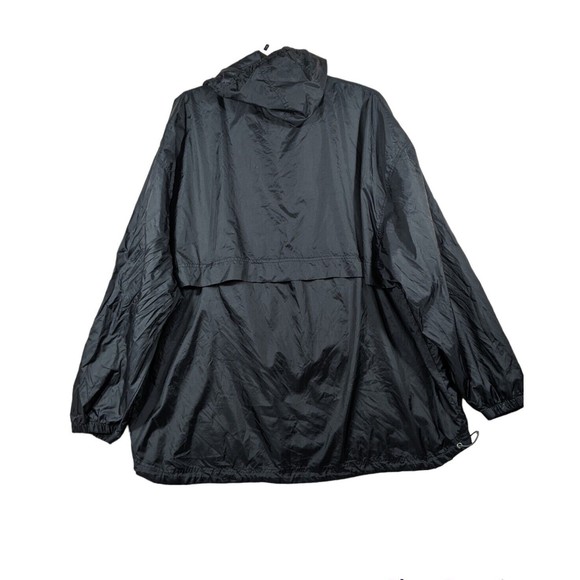 Vintage Foot Locker Front Pouch Pullover Rain Jacket Rain Windbreaker Black XXXL - Picture 2 of 6